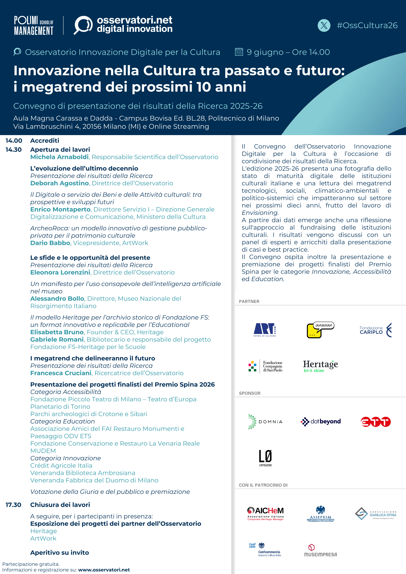 Innovazione nella cultura tra passato e futuro: i megatrend dei prossimi 10 anni