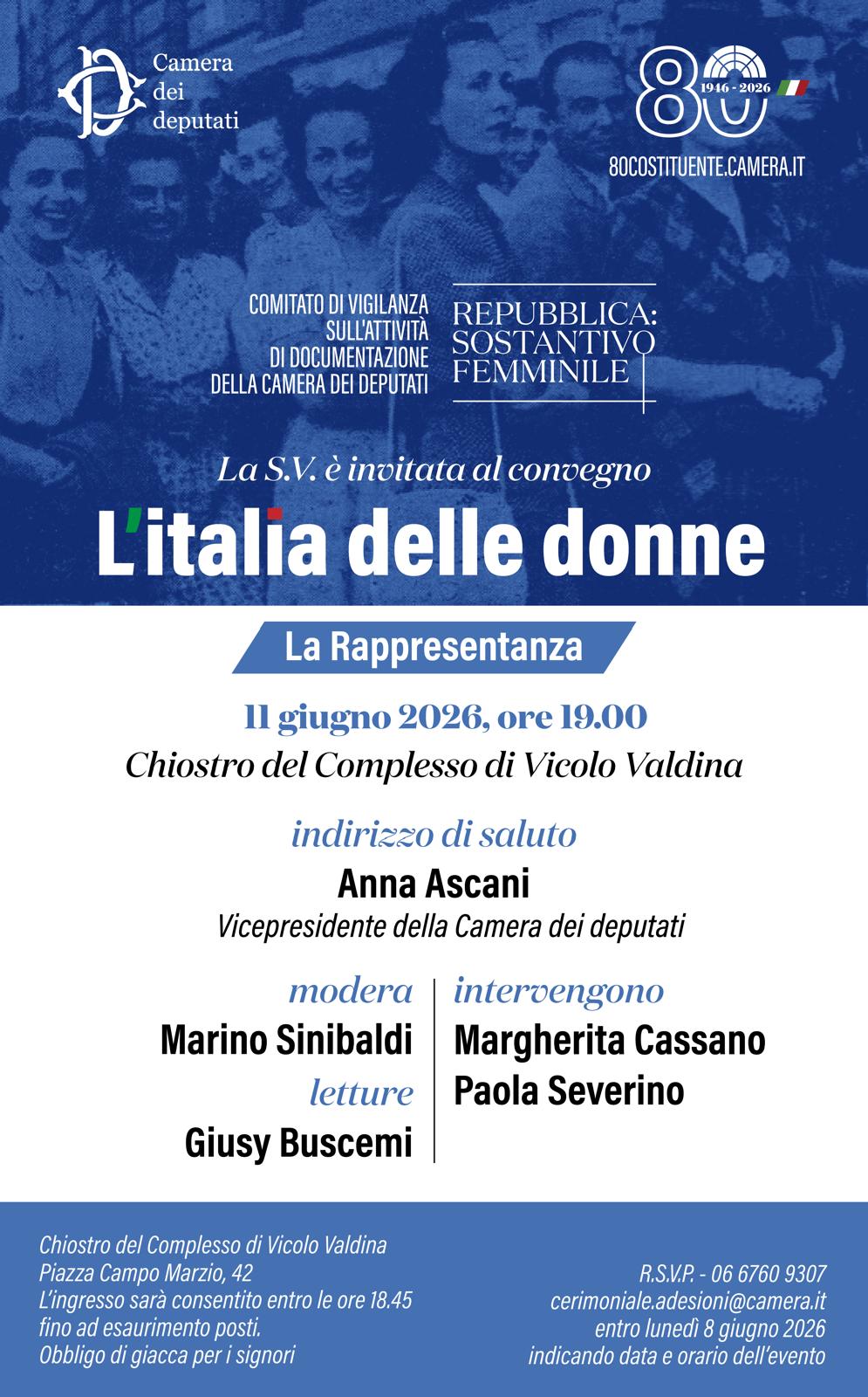 L'italia delle donne - La rappresentanza