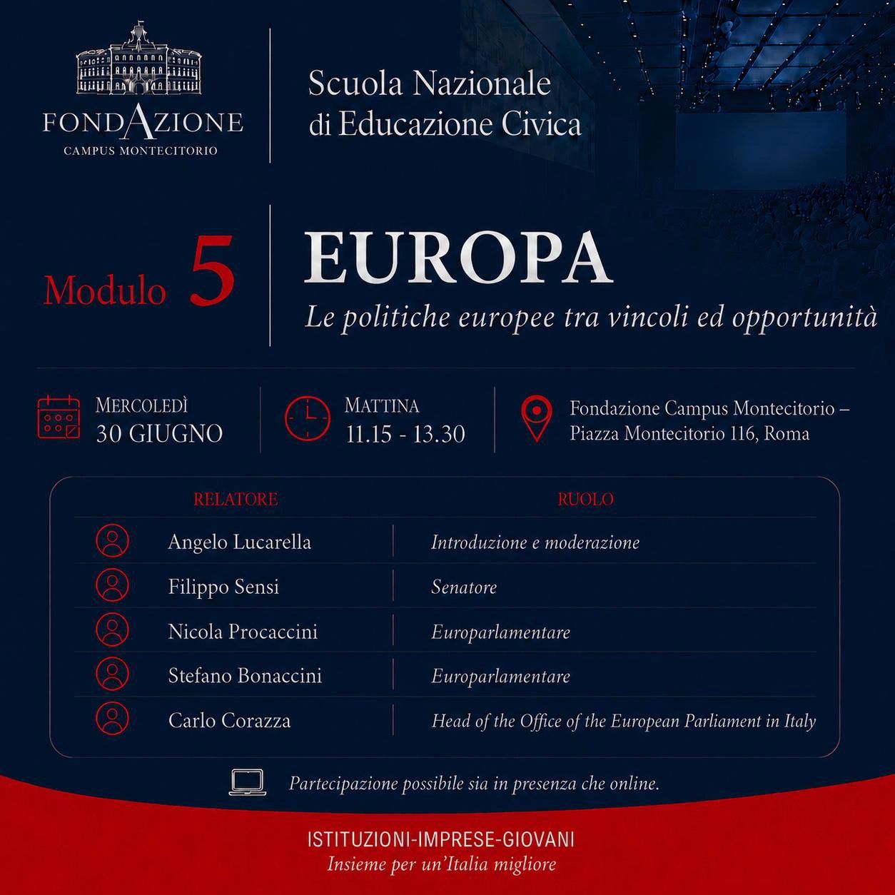 EUROPA - Le politiche Europee tra vincoli e opportunità