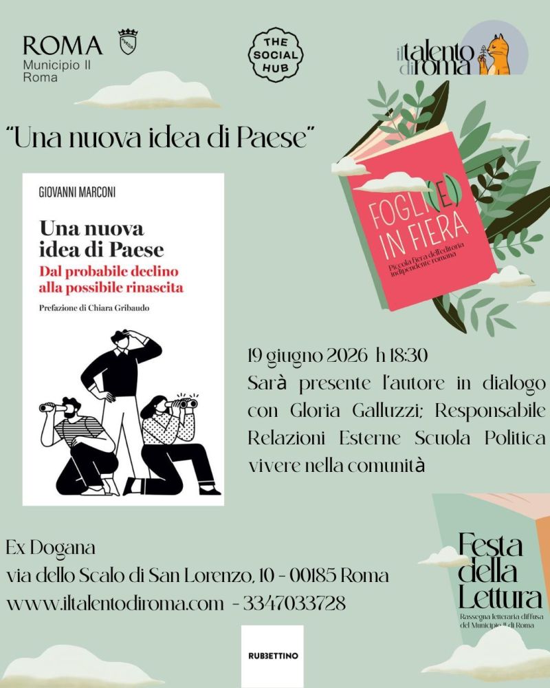 Presentazione del libro: "Una nuova idea di Paese"