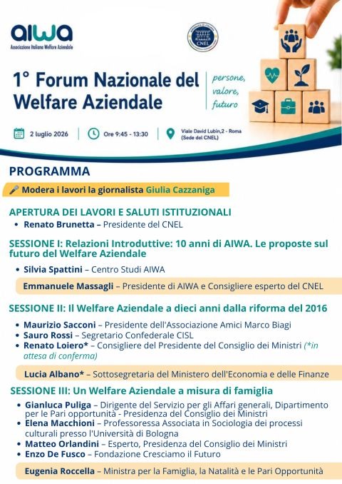 1° Forum Nazionale del Welfare aziendale