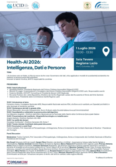 Health-AI 2026: intelligenza, dati e persone