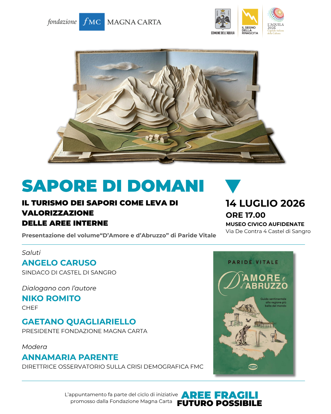 Sapore di domani - aree fragili, futuro possibile