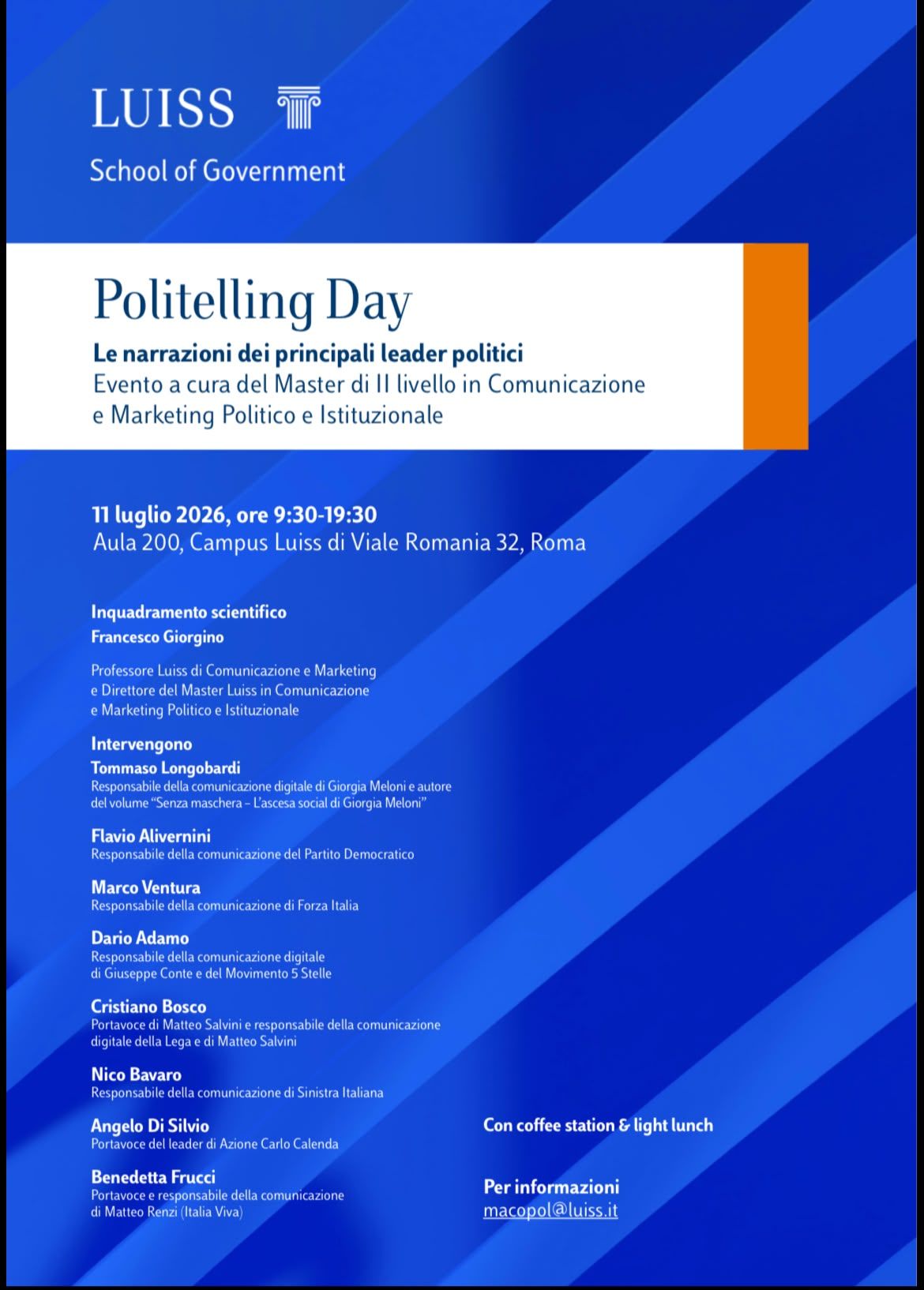 Politelling day - Le narrazioni dei principali leader politici 