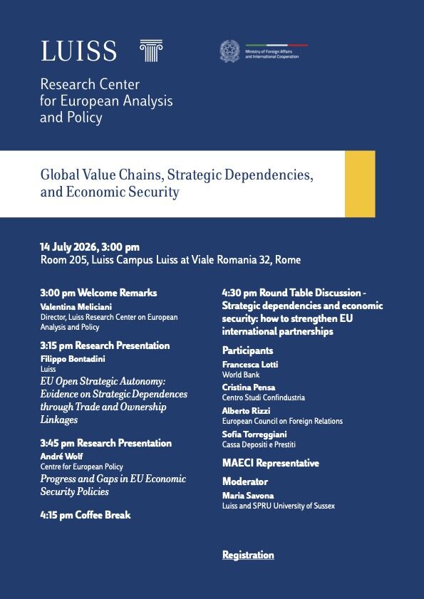 Global Value Chains, Strategic Dependencies, and Economic Security