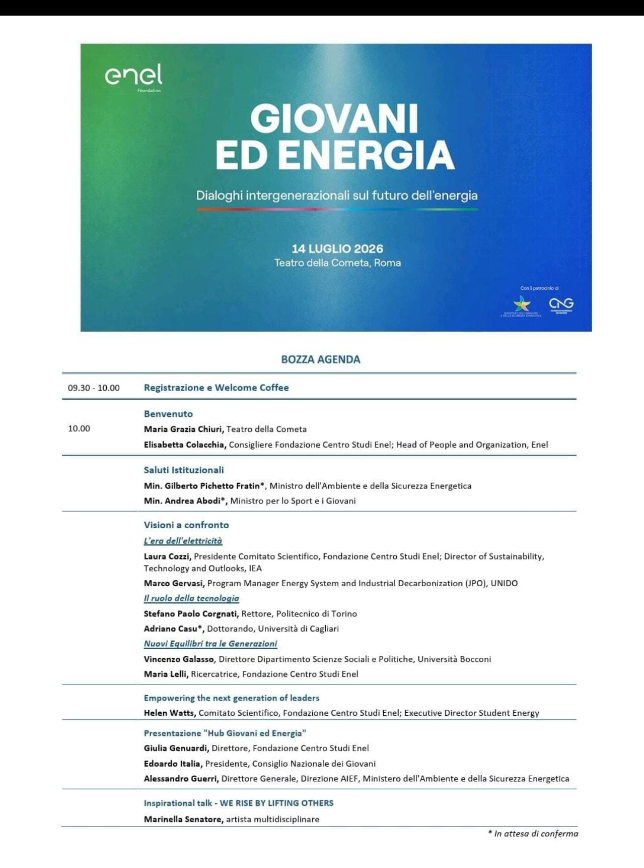 Giovani ed Energia