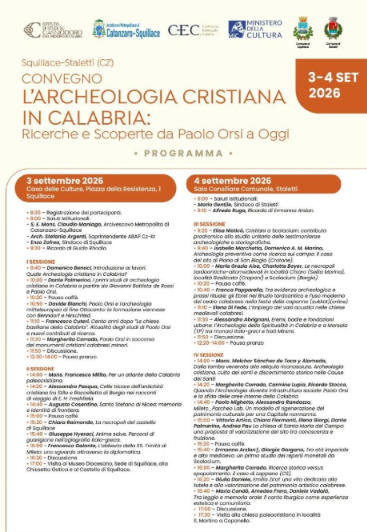 Convegno l'archeologia cristiana in Calabria