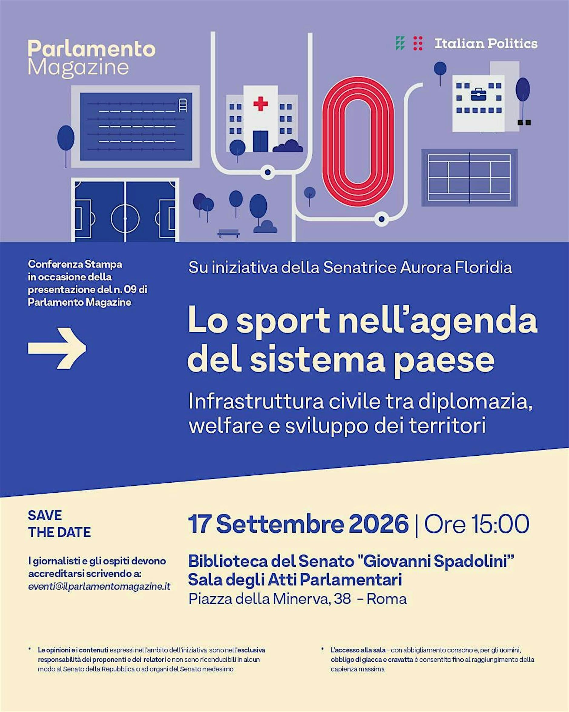 Lo sport nell'agenda del sistema Paese