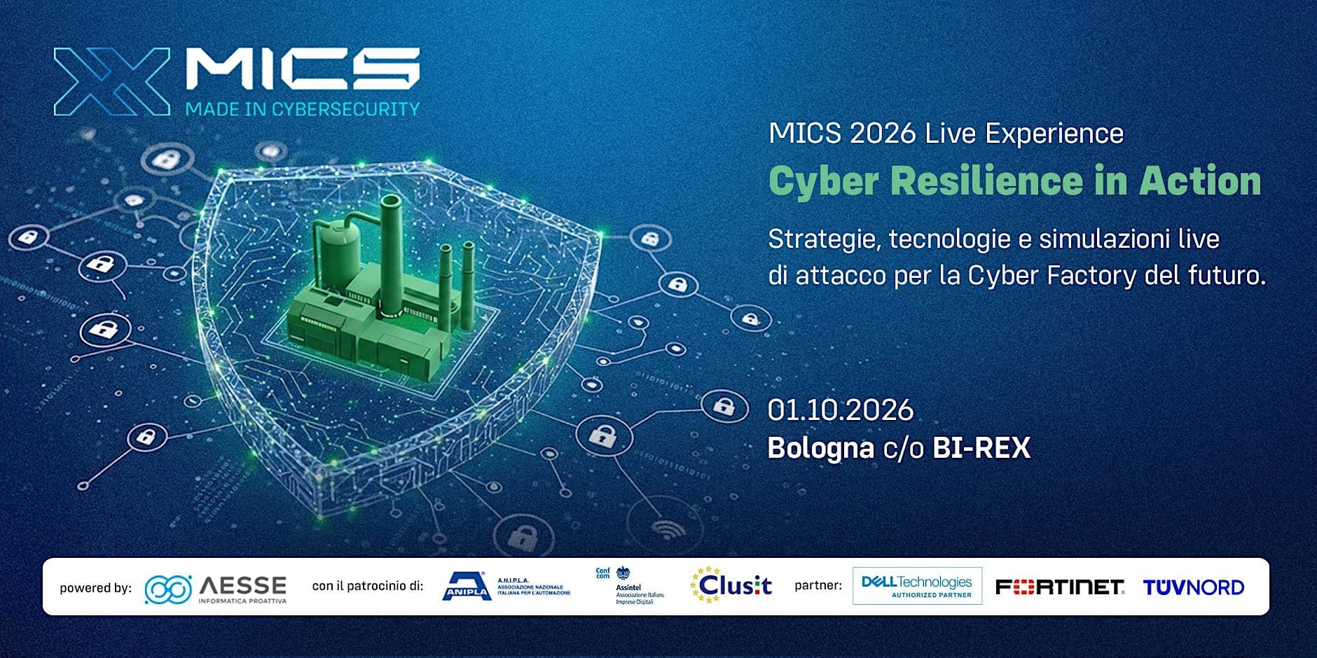 Strategie, tecnologie e simulazioni live di attacco per la Cyber Factory del futuro.