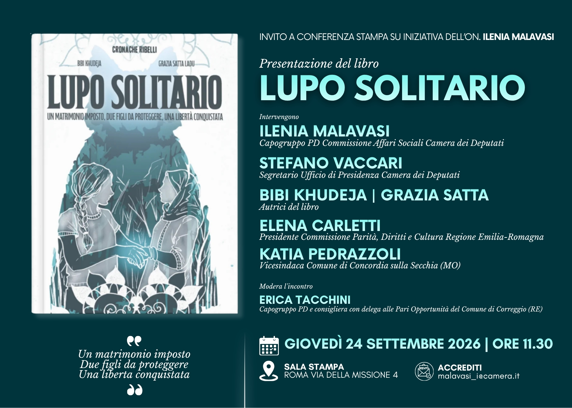 Presentazione del libro: "Lupo solitario"