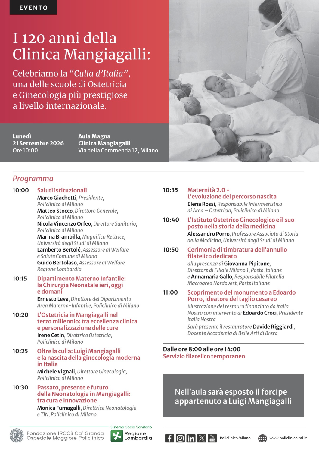 I 120 anni della clinica Mangiagalli