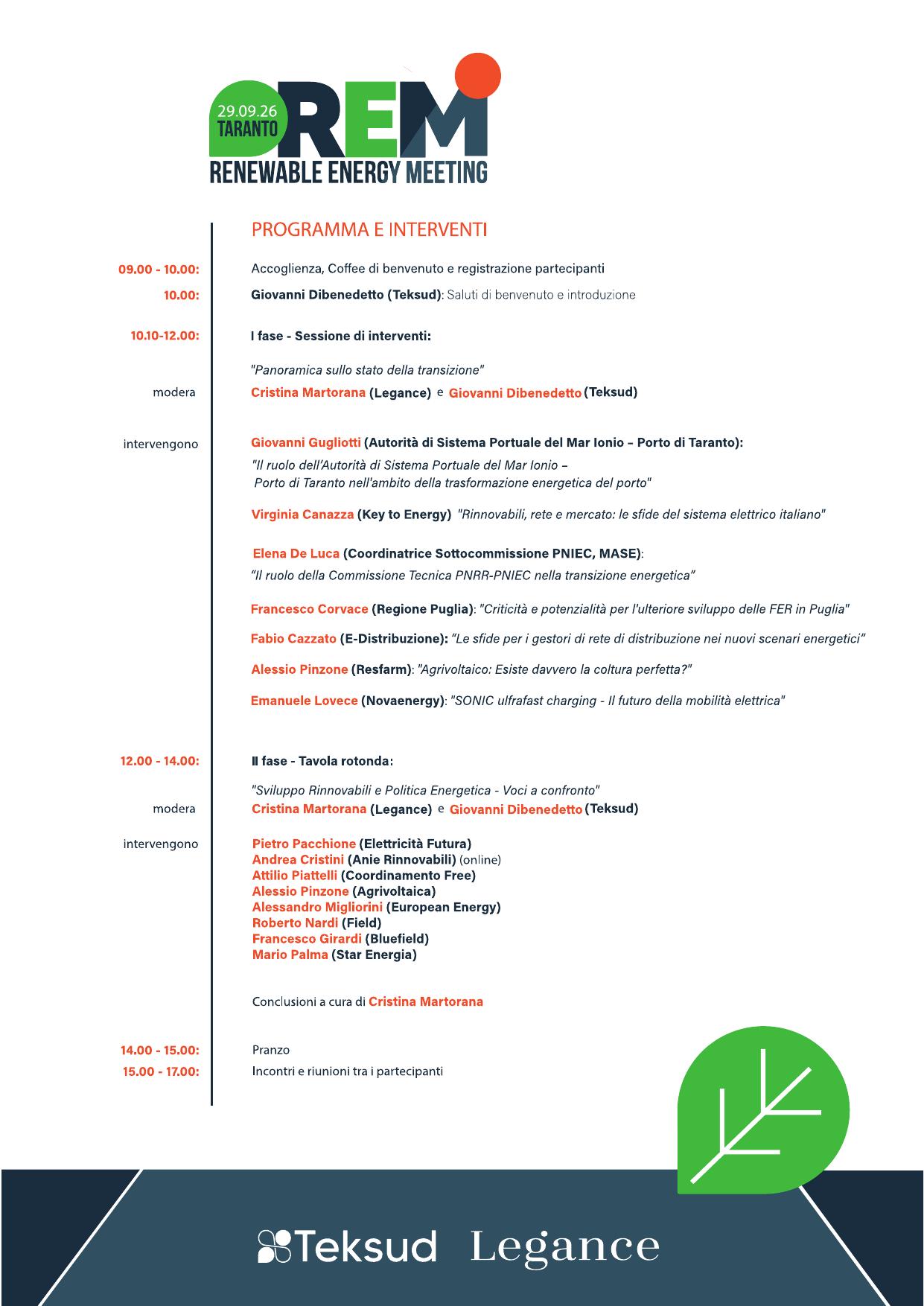 REM – Renewable Energy Meeting 2026