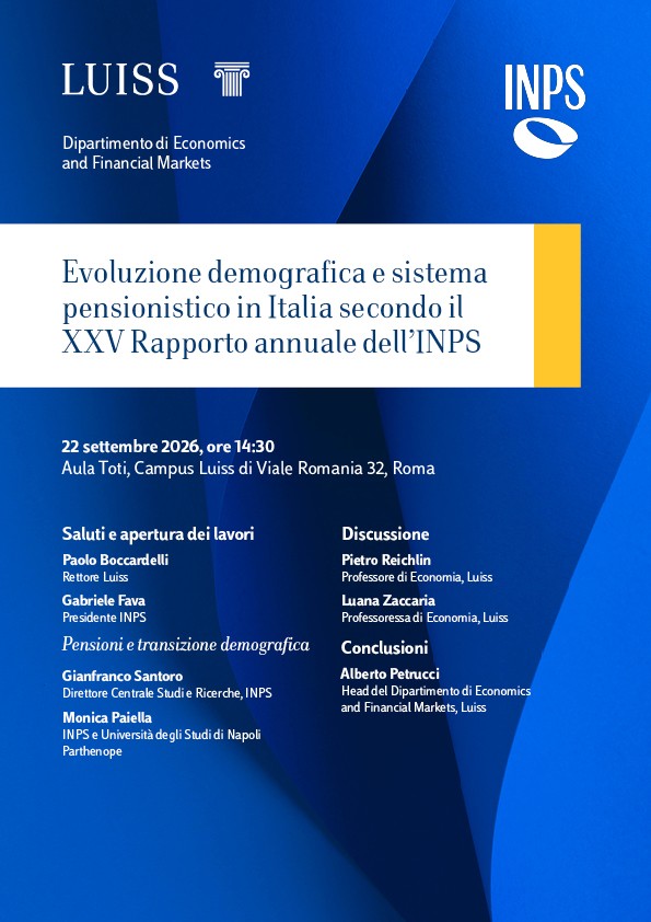 Evoluzione demografica e sistema pensionistico in italia secondo il xxv rapporto annuale dell'INPS