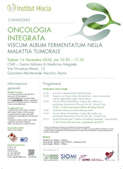 Convegno di oncologia integrata