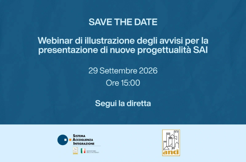 Webinar di illustrazione degli avvisi per la presentazione di nuove progettualità SAI