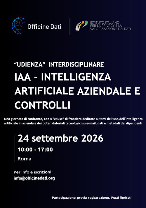 IAA - intelligenza artificiale aziendale e controlli