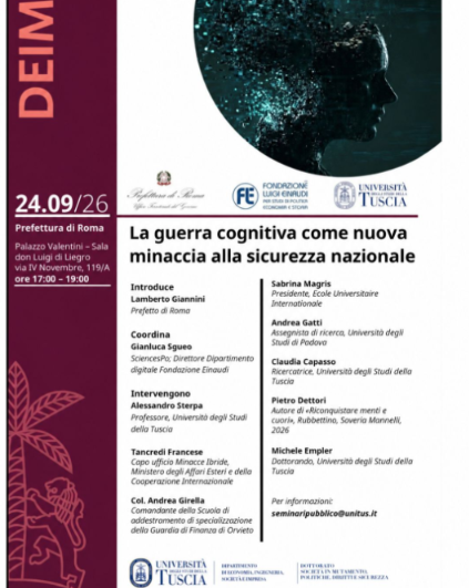 La guerra cognitiva come nuova minaccia alla sicurezza nazionale