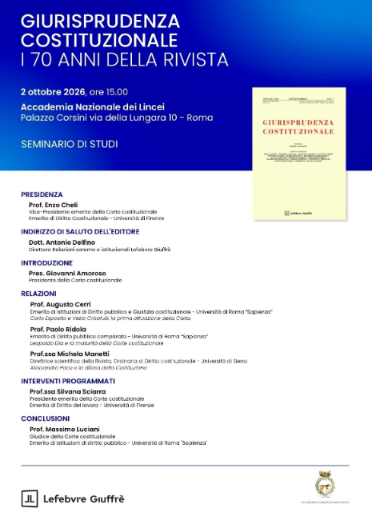 Giurisprudenza costituzionale: i 70 anni della rivista