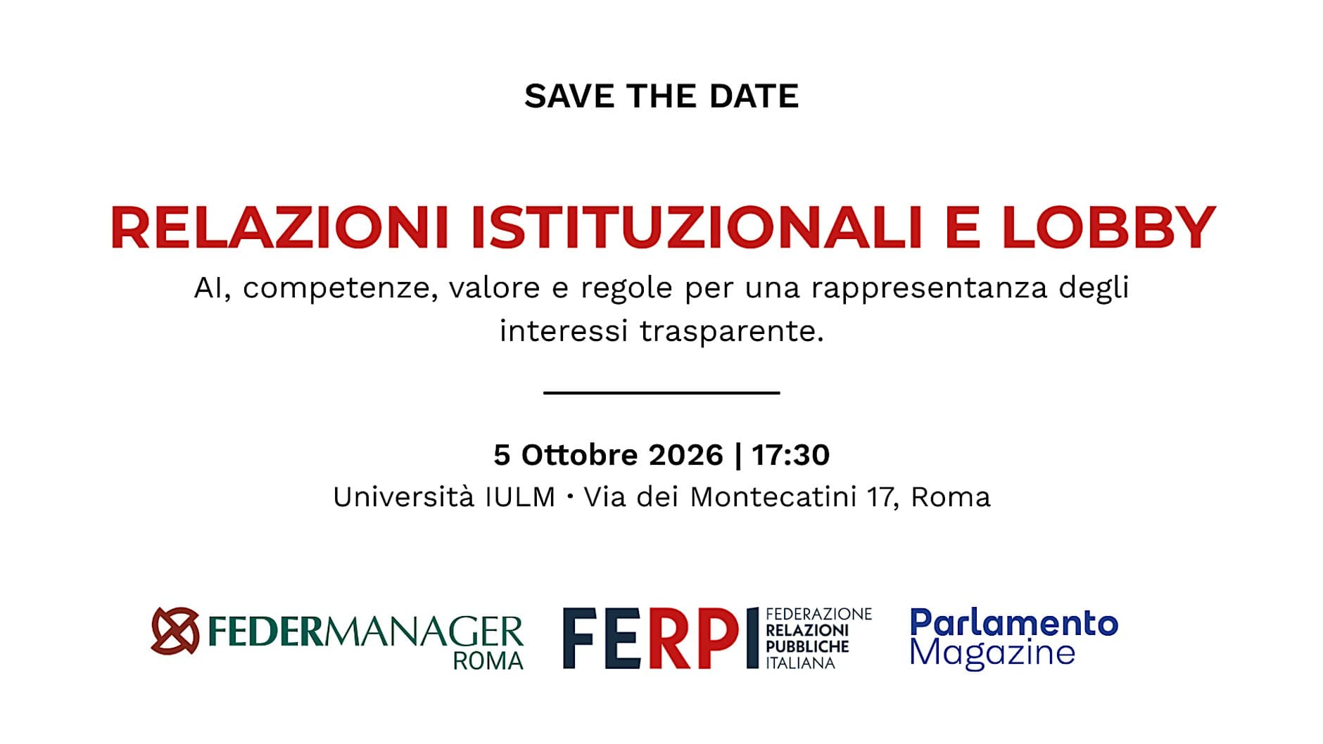 Relazioni istituzionali e lobby