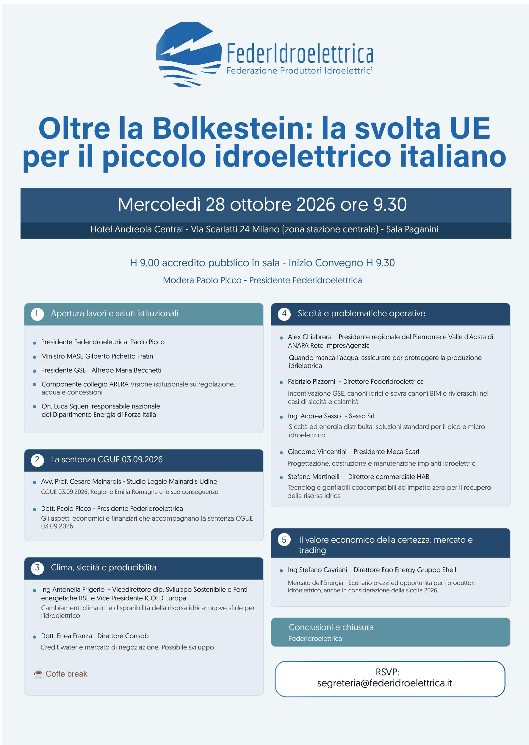 Oltre la Bolkestein: la svolta UE per il piccolo idroelettrico italiano