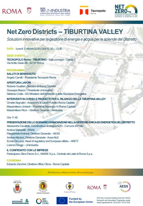 Net zero districts – tiburtina valley