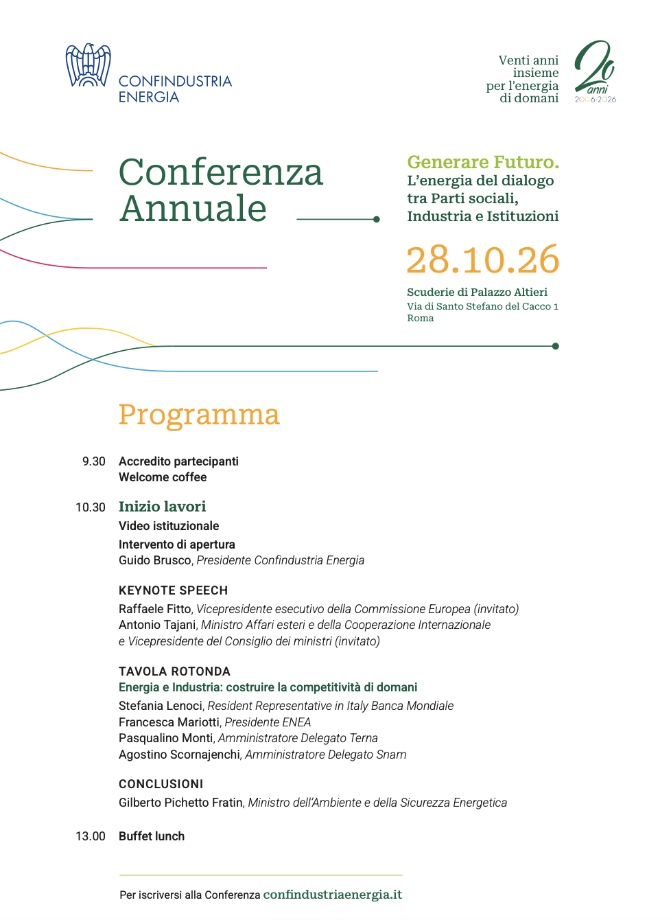 Conferenza annuale Confindustria Energia