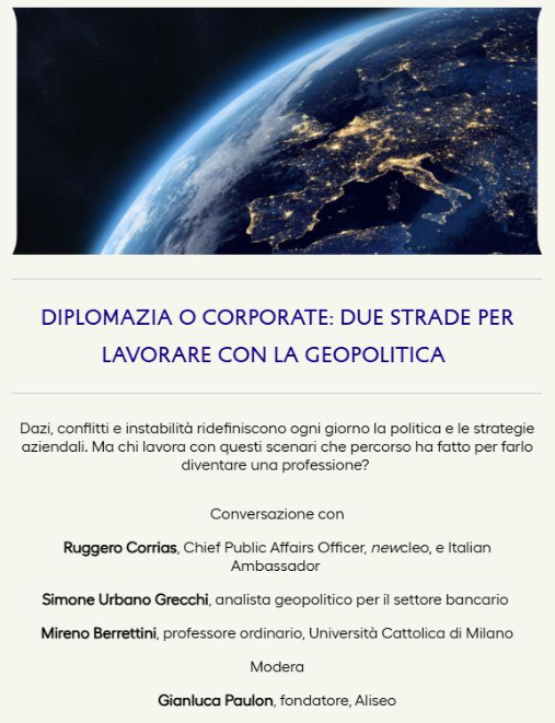 Diplomazia o corporate: due strade per lavorare con la geopolitica