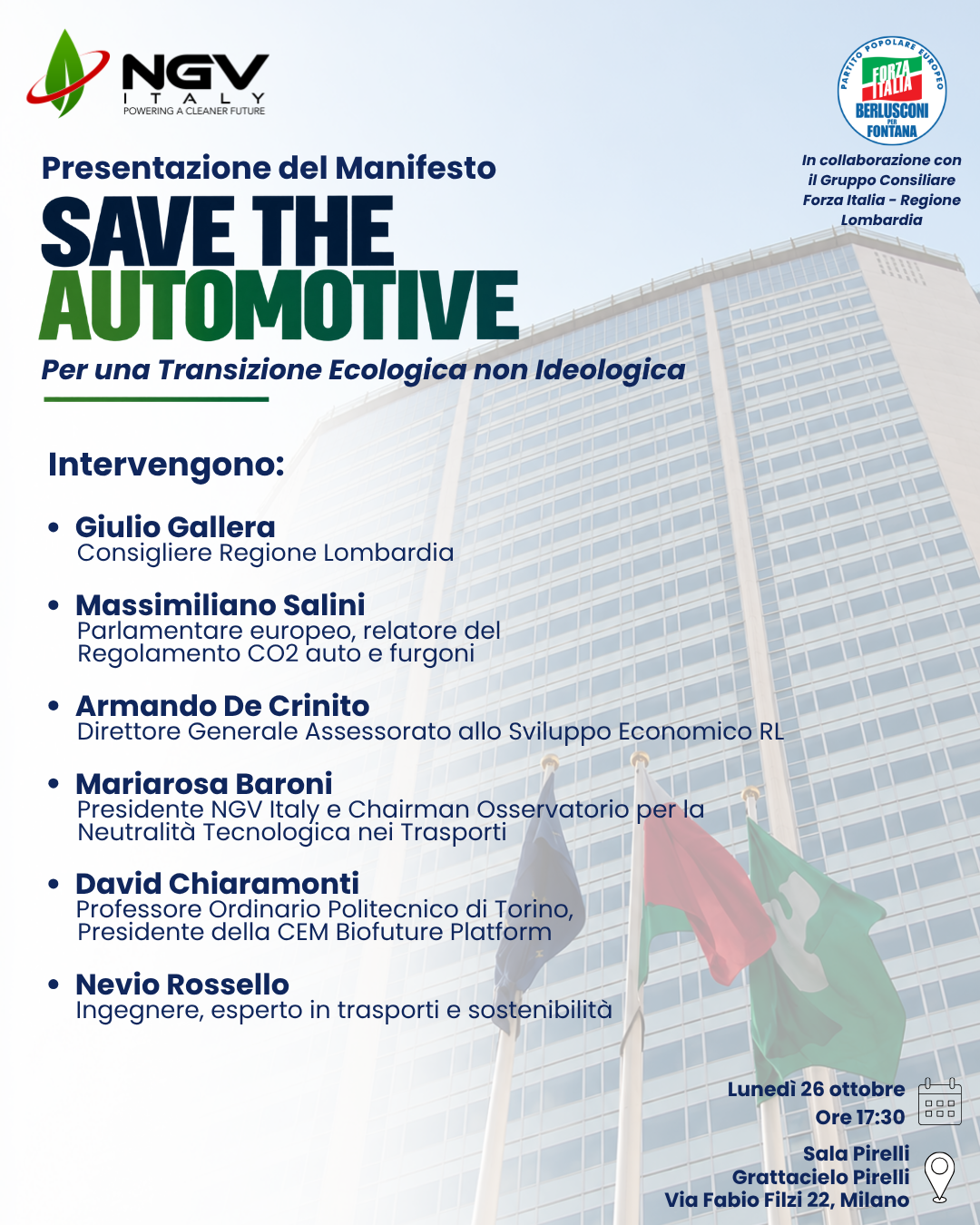 Presentazione del manifesto "Save the automotive"
