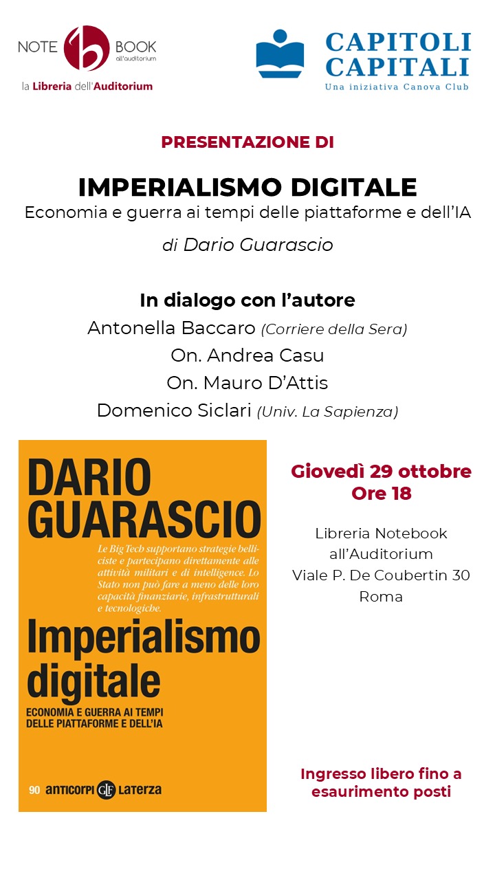 Presentazione del libro: "Imperialismo Digitale" 