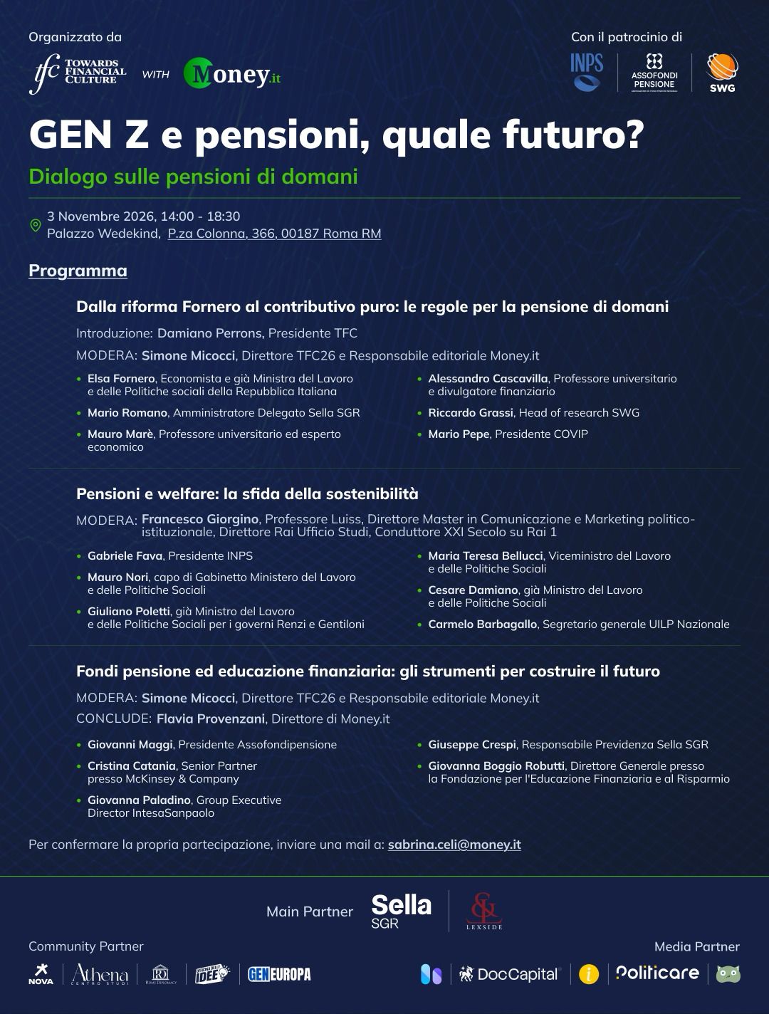 GEN Z e pensioni, quale futuro? Dialogo sulle pensioni di domani