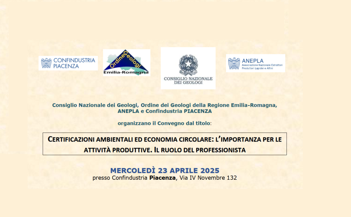 Certificazioni ambientali ed economia circolare: l’importanza per le attività produttive. Il ruolo del Professionista