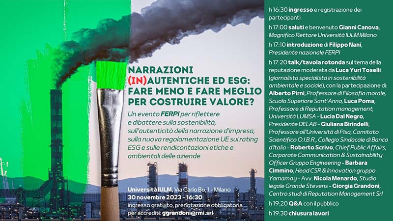 Narrazioni (in)autentiche ed ESG: fare meno e fare meglio per costruire valore?