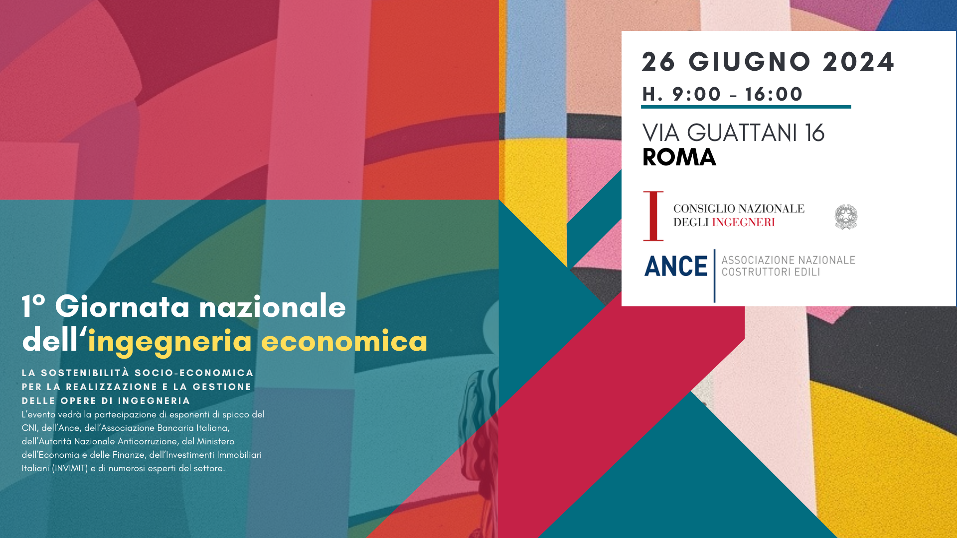 Prima giornata nazionale dell&rsquo;ingegneria economica