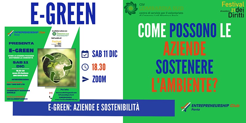 E-Green: Aziende, Sostenibilità e Comunità