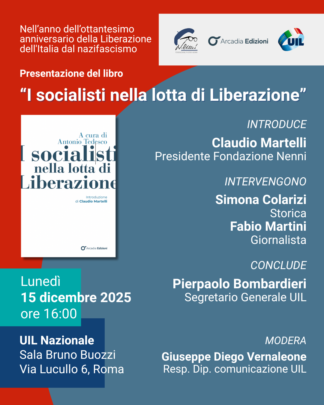 Presentazione del libro: "I socialisti nella lotta di Liberazione" 