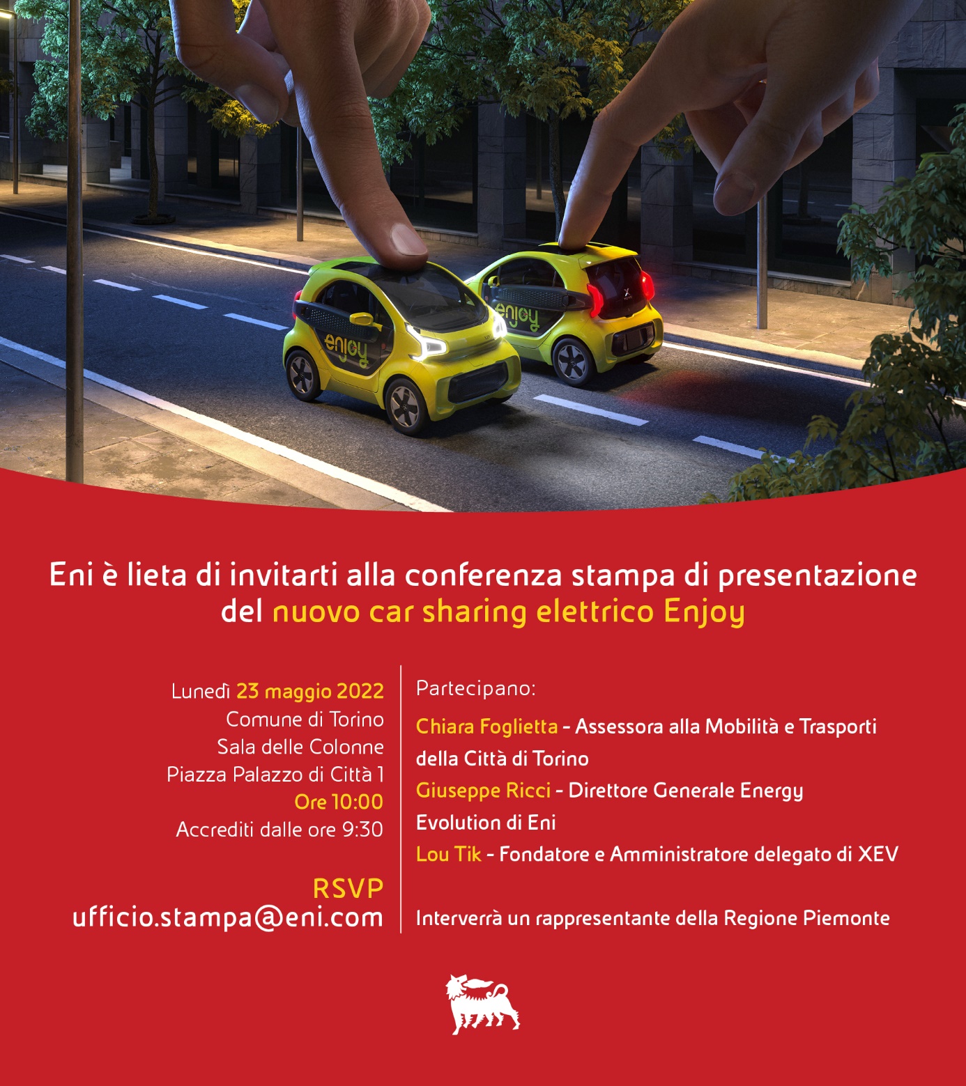 Conferenza di presentazione del nuovo car sharing Enjoy