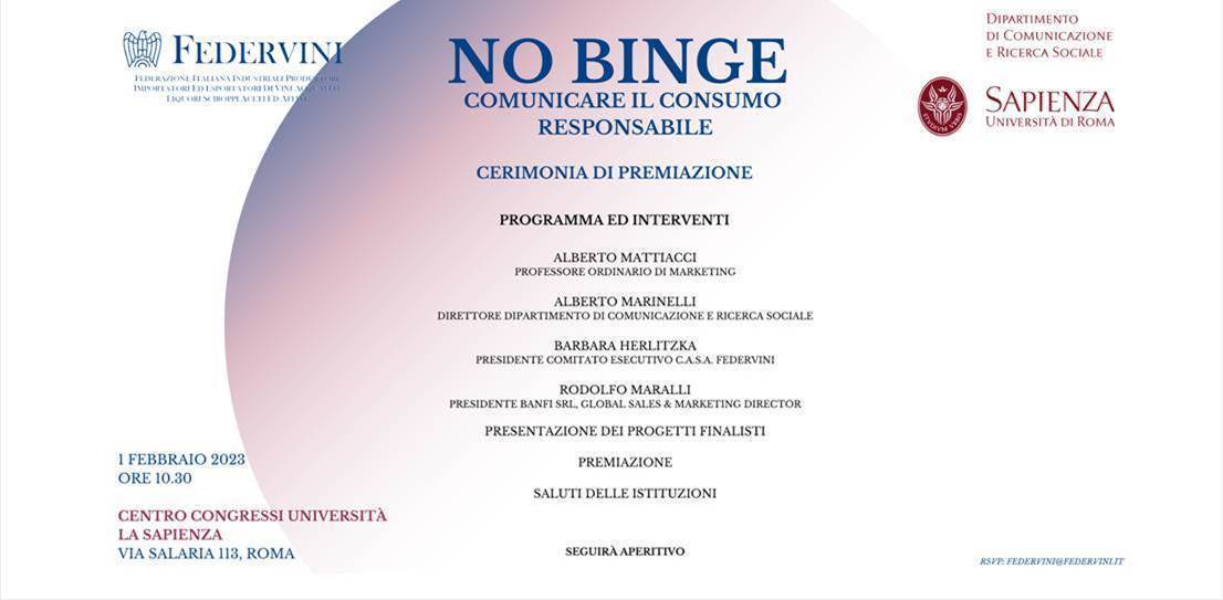 No Binge - Comunicare il consumo responsabile