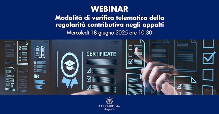 Modalità di verifica telematica della regolarità contributiva negli appalti
