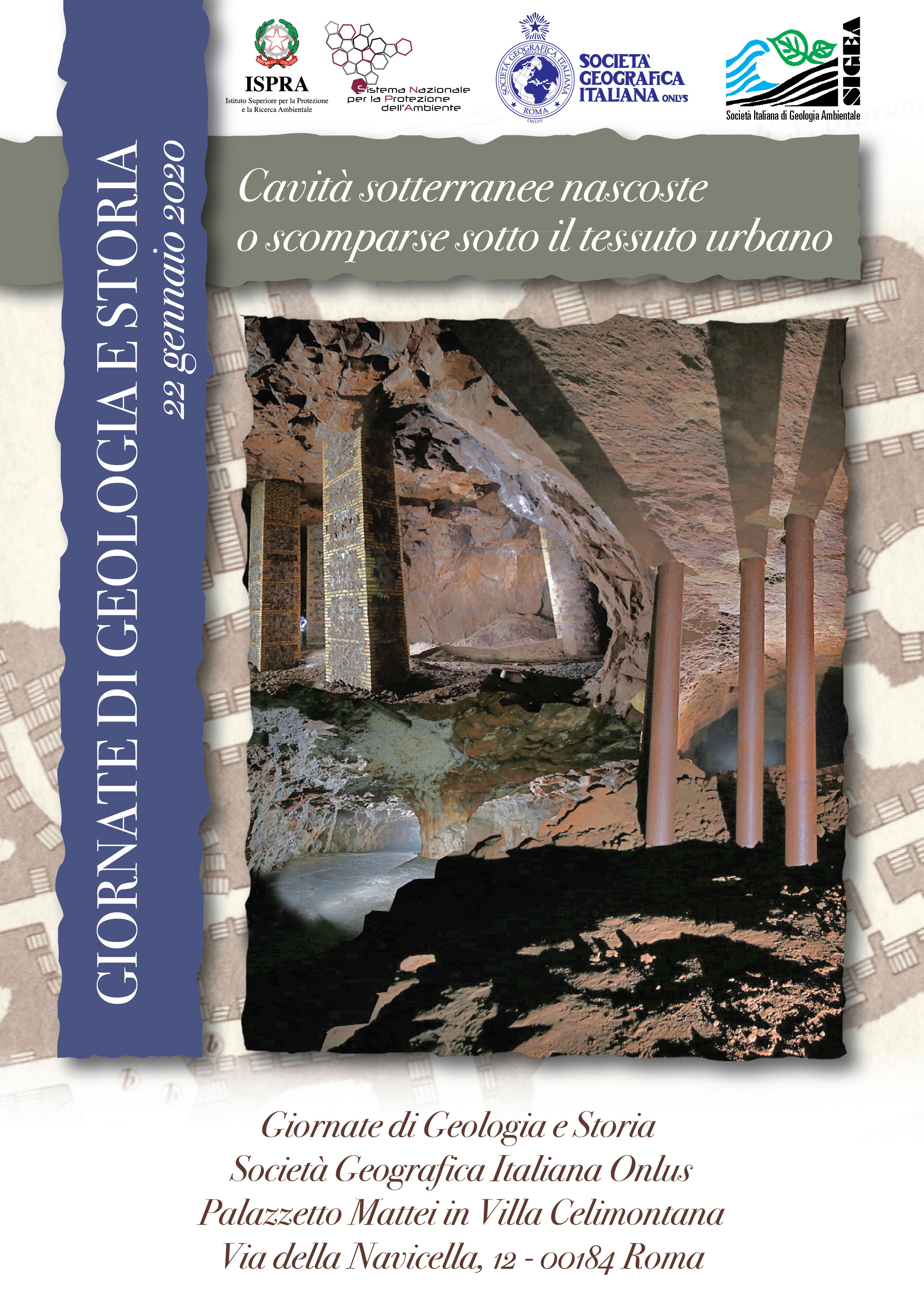 Terza giornata di Geologia e Storia: Cavità sotterranee nascoste o scomparse sotto il tessuto urbano 