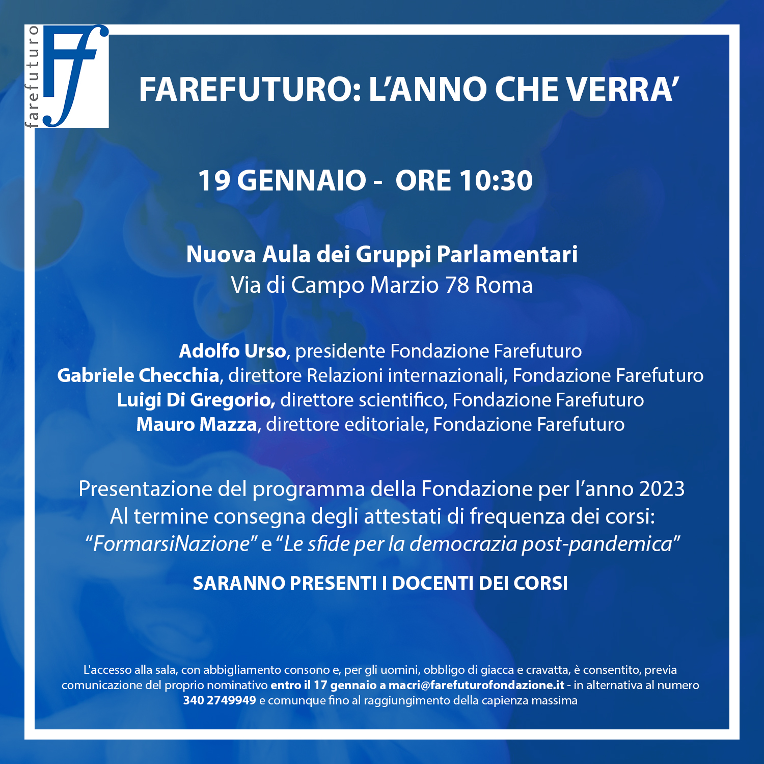 Farefuturo: l'anno che verrà