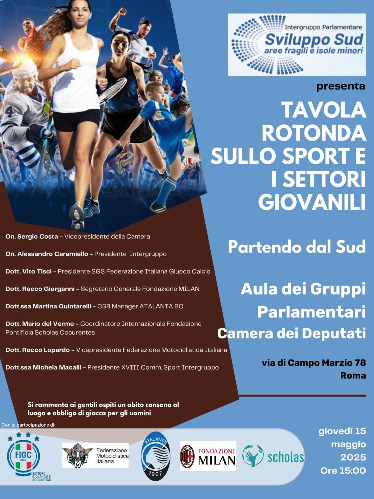 Tavola rotonda sullo sport e i settori giovanili - Partendo dal Sud