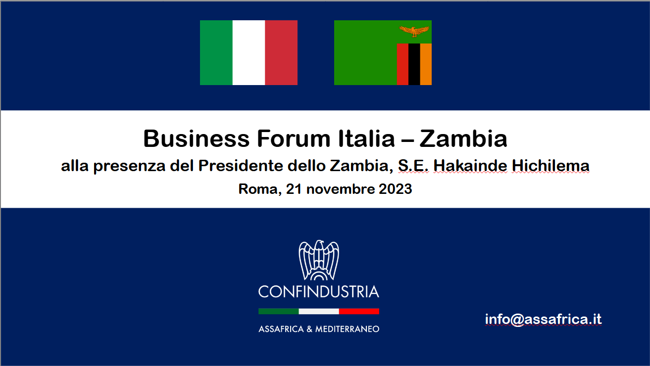 Business Forum Italia - Zambia