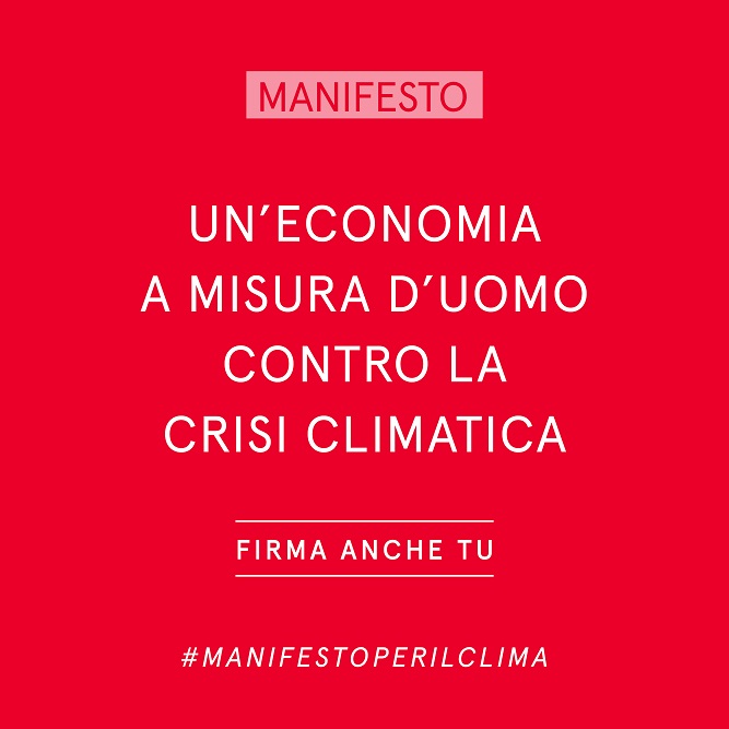 Presentazione del manifesto "Un'economia a misura d'uomo contro la crisi climatica"