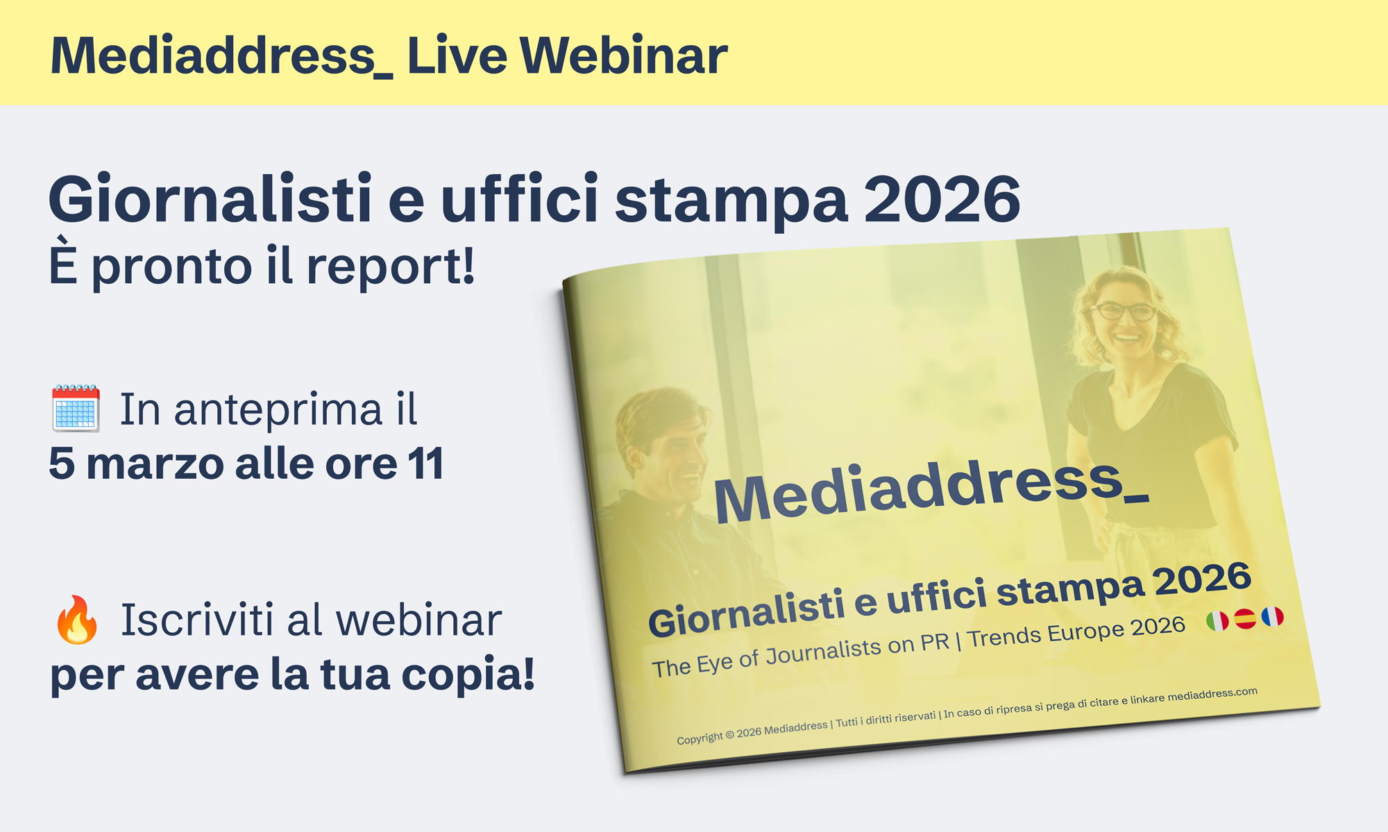 Giornalisti e uffici stampa 2026