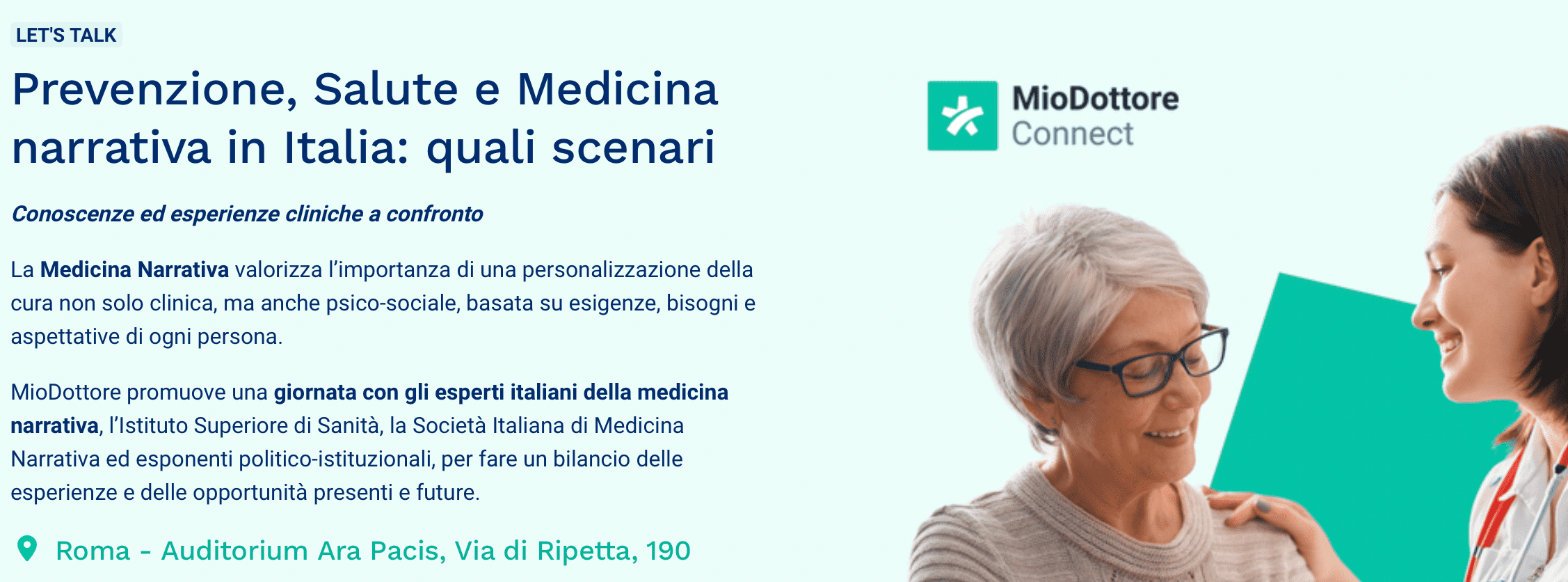 Prevenzione, Salute e Medicina narrativa in Italia: quali scenari - Conoscenze ed esperienze cliniche a confronto
