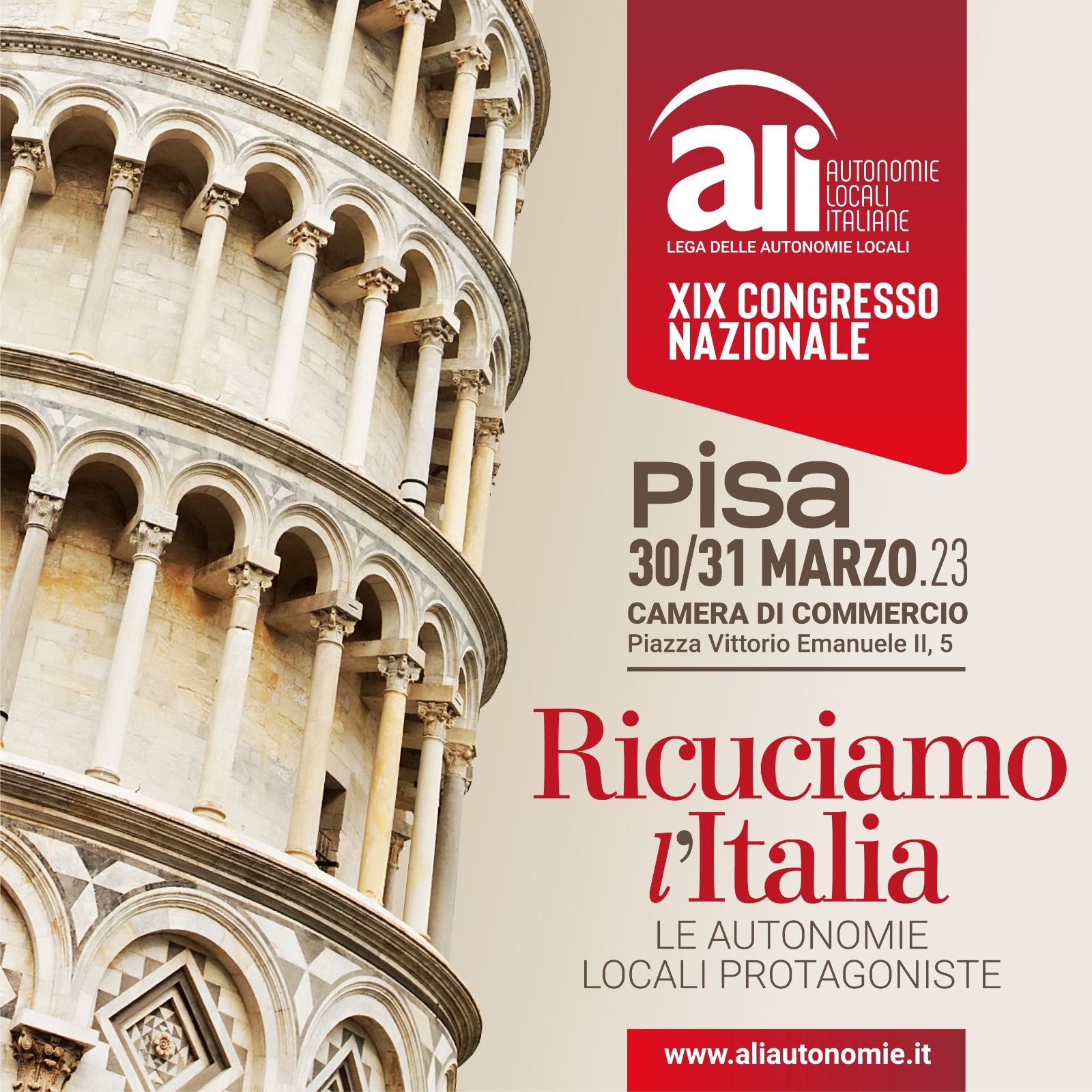 XIX Congresso nazionale Autonomie Locali Italiane - Ricuciamo l’Italia. Le autonomie locali protagoniste