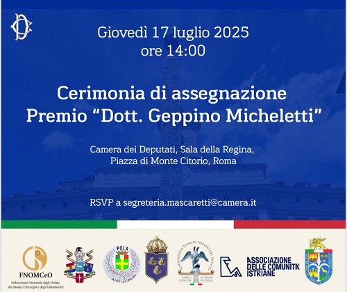 Cerimonia di assegnazione del premio “Dott. Geppino Micheletti”