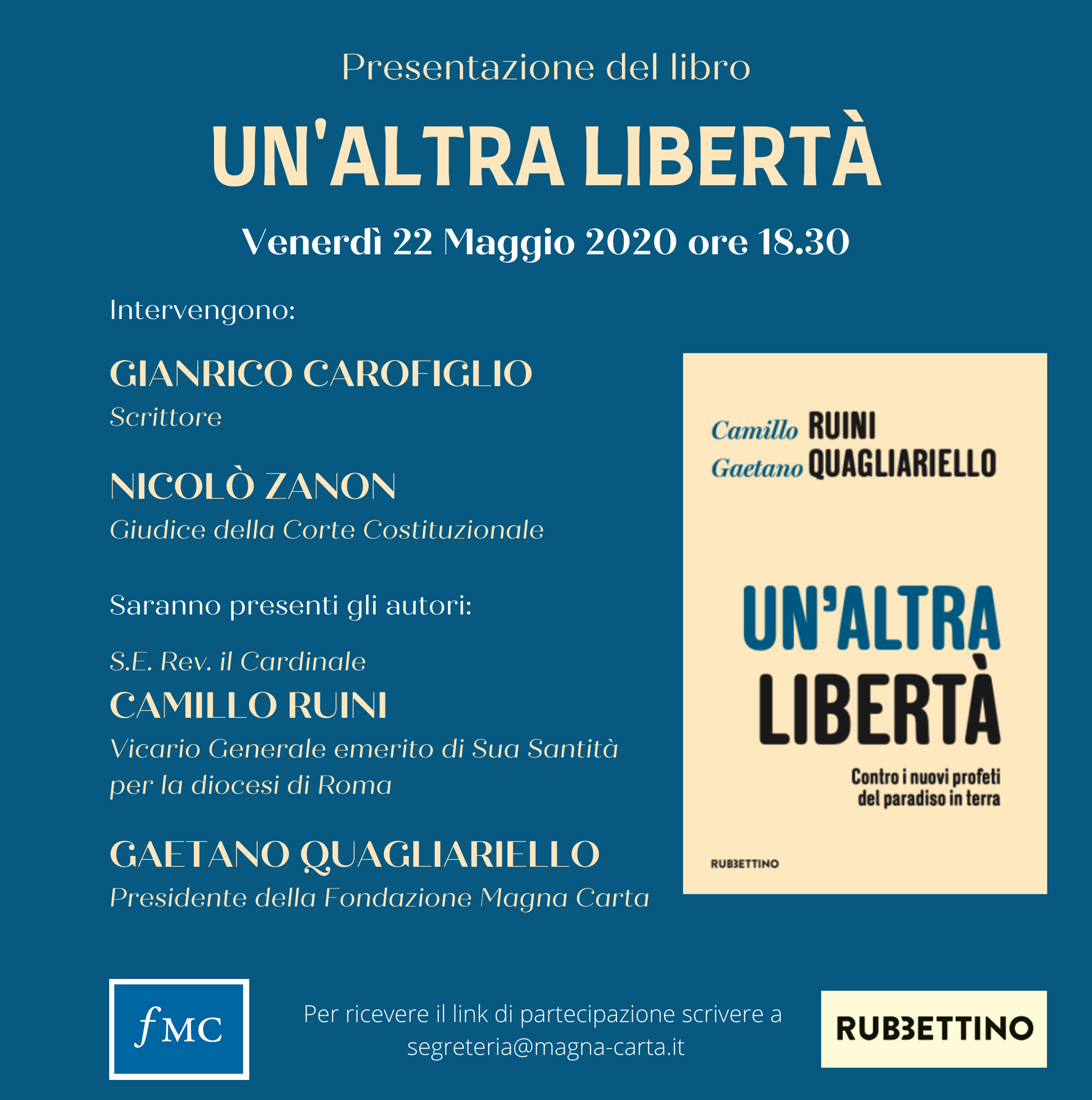 Presentazione del libro: "Un'altra libert&agrave;"