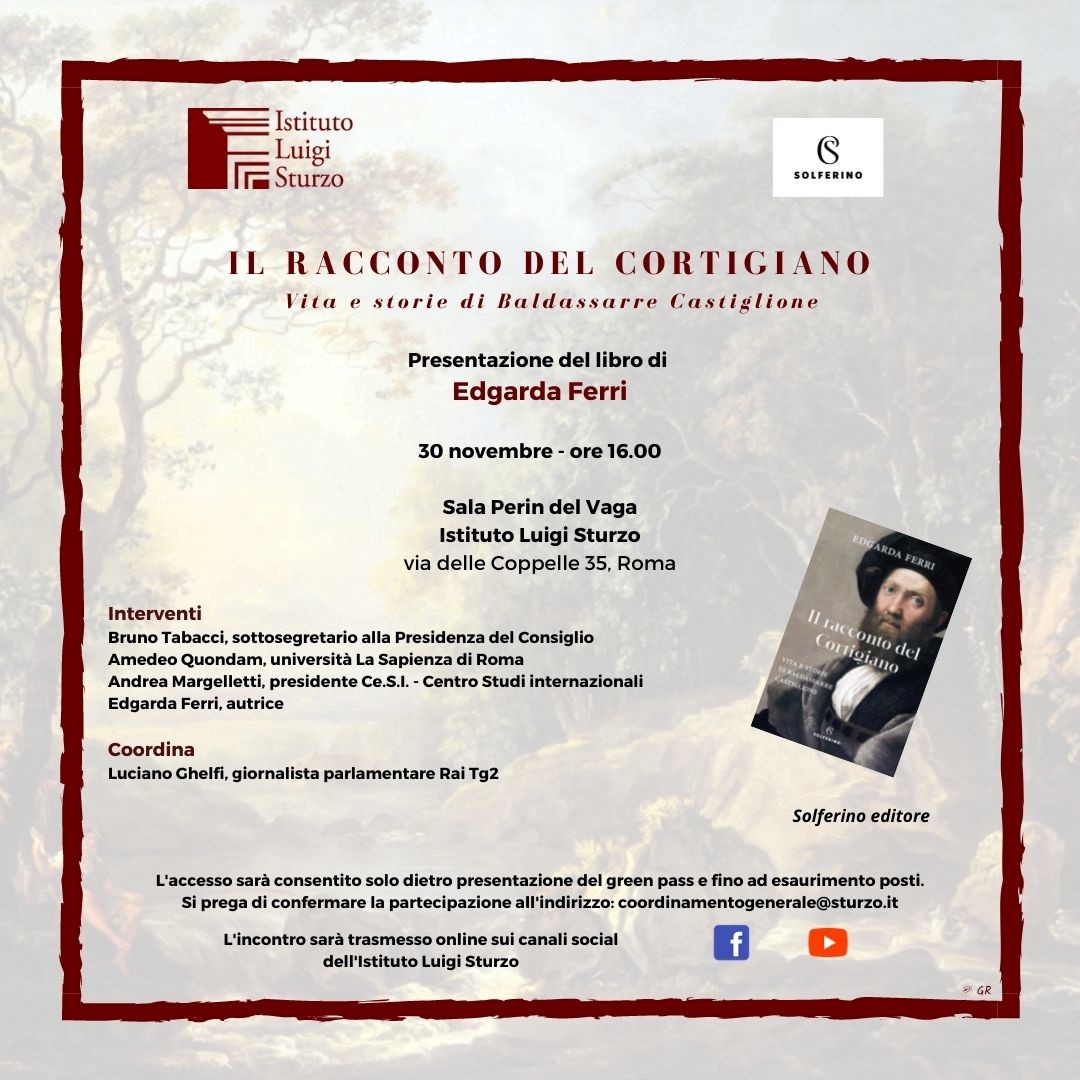 Presentazione del volume: “Il racconto del cortigiano”