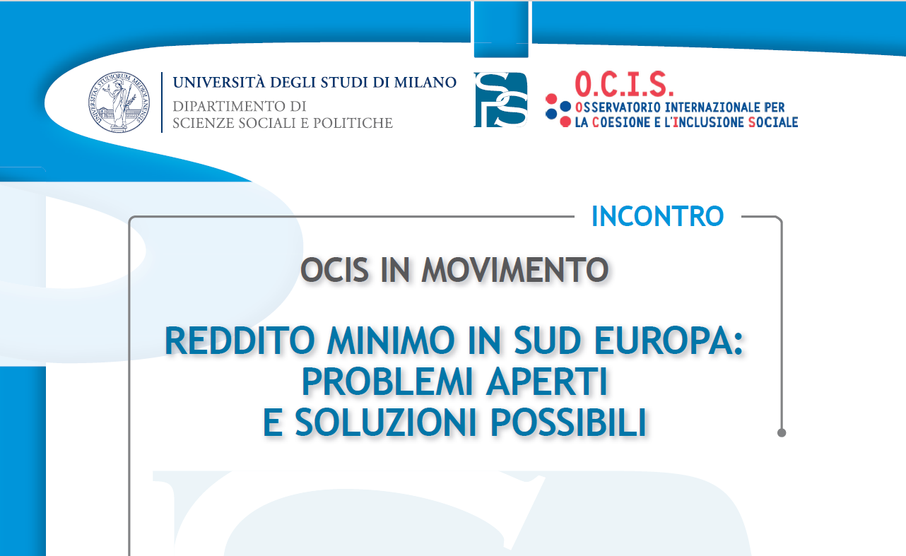 Reddito minimo in Sud Europa: problemi aperti e soluzioni possibili